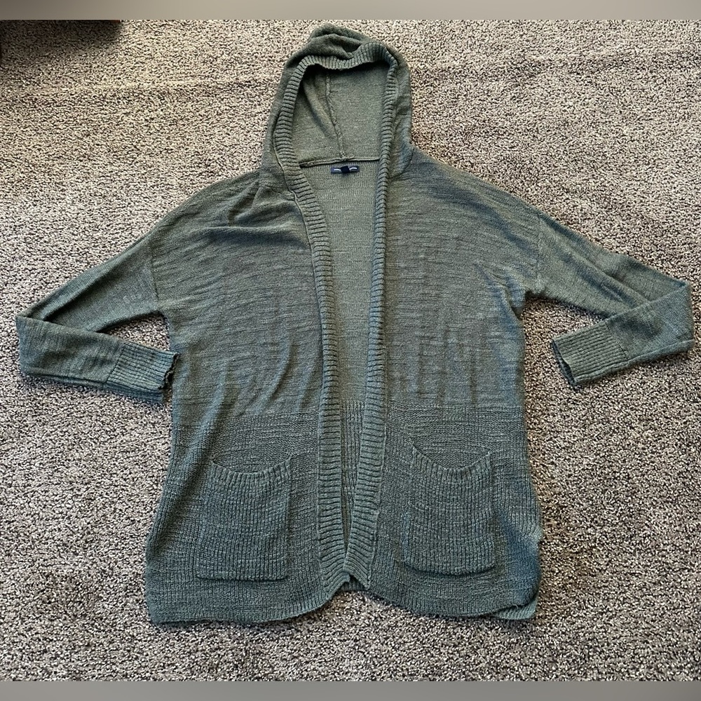 American Eagle Hooded Cardigan